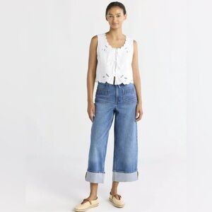 FREE ASSEMBLY Women’s High Rise Cuffed Cropped Jeans NWT Size 4